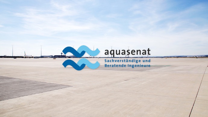 project for aquasenat gmbh experts and consulting engineers logo aquasenat on airport site
