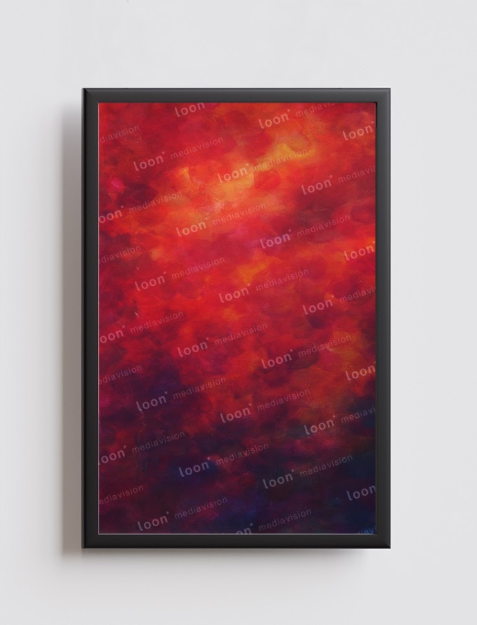 colorful acrylic in red, blue, and yellow 