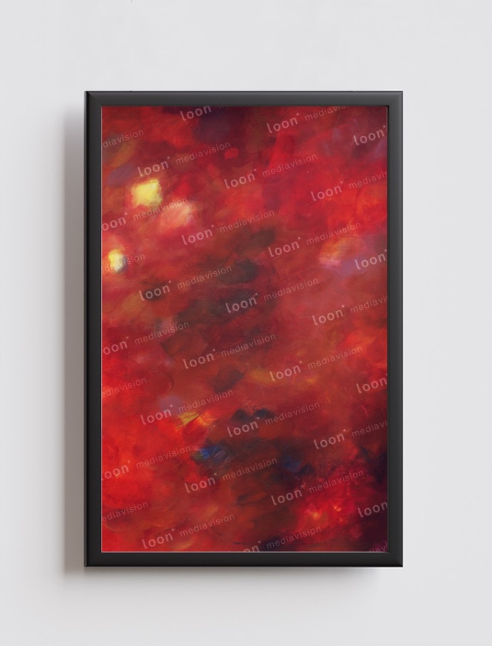 colorful acrylic in red, blue, and yellow 