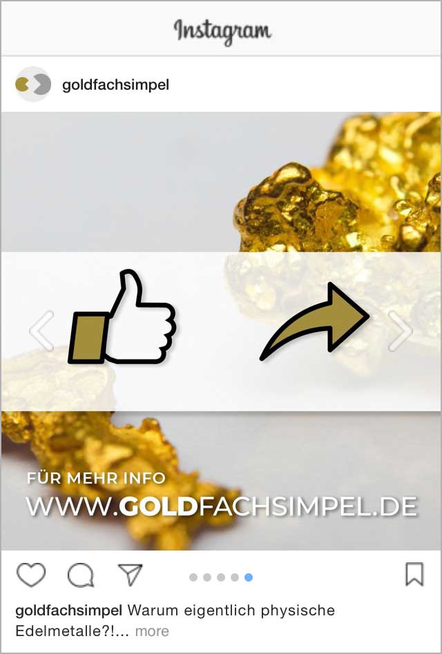instagram post for goldfachsimpel precious metal traders and consultants goldfachsimpel precious metal traders and consultants, edelsteine, Edelmetalle, gemstones, gold, silver, rich, investment