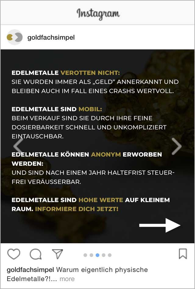 instagram post for goldfachsimpel precious metal traders and consultants goldfachsimpel precious metal traders and consultants, edelsteine, Edelmetalle, gemstones, gold, silver, rich, investment